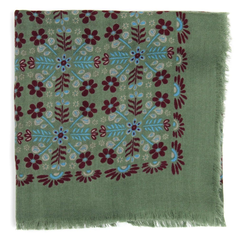 Wool Square Agata Kaki - Image 2