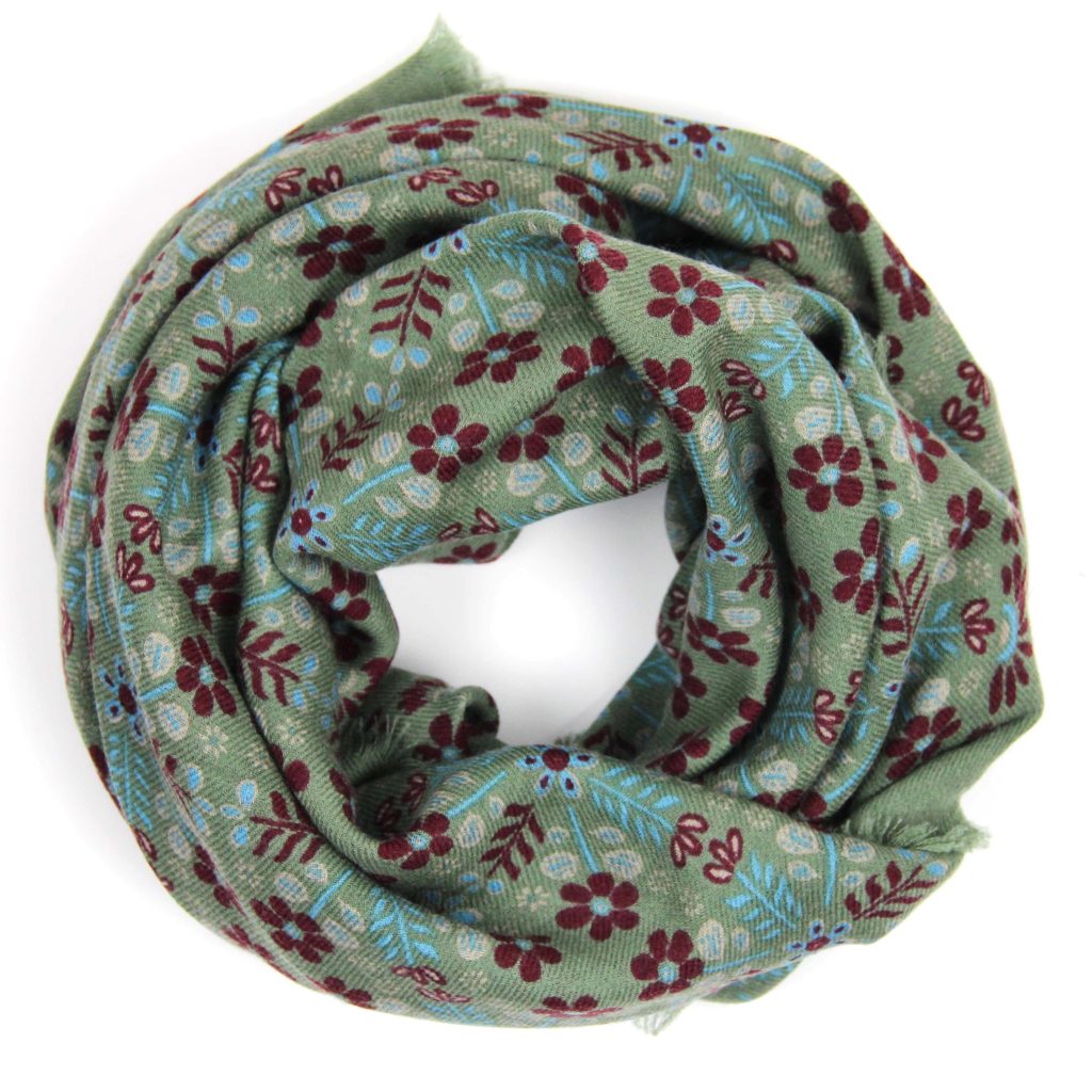Wool Square Agata Kaki - Image 3