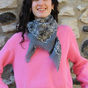 Wool Square Agata Gris Grey