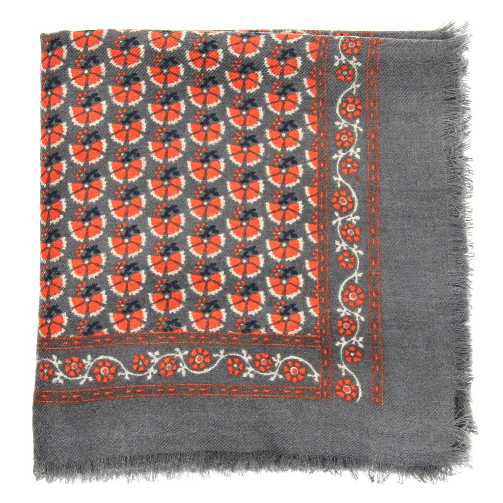 Wool Square Valentine Orange