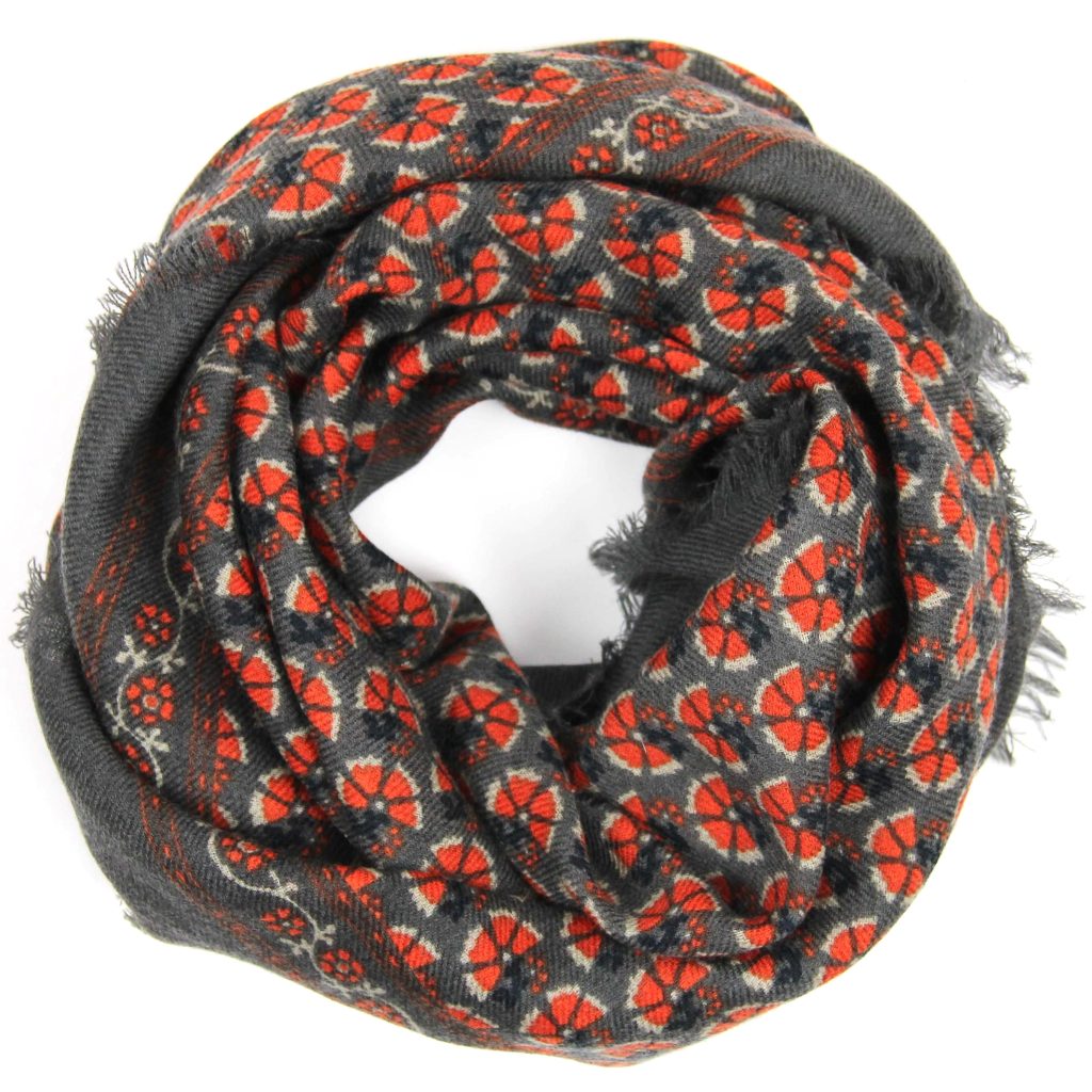 Wool Square Valentine Orange - Image 3