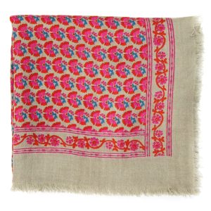 Wool Square Valentine Rose Pink
