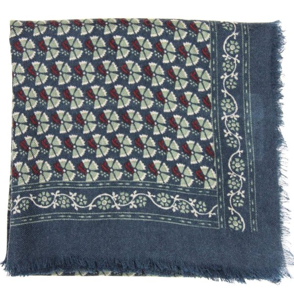 Wool Square Valentine Marine
