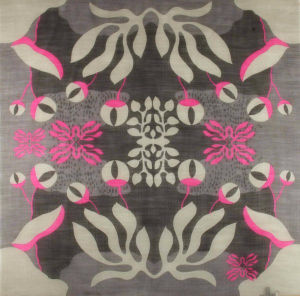 Wool Square Abysse Fuchsia