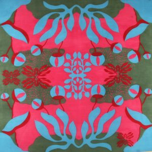 Carré Laine Abysse Rouge