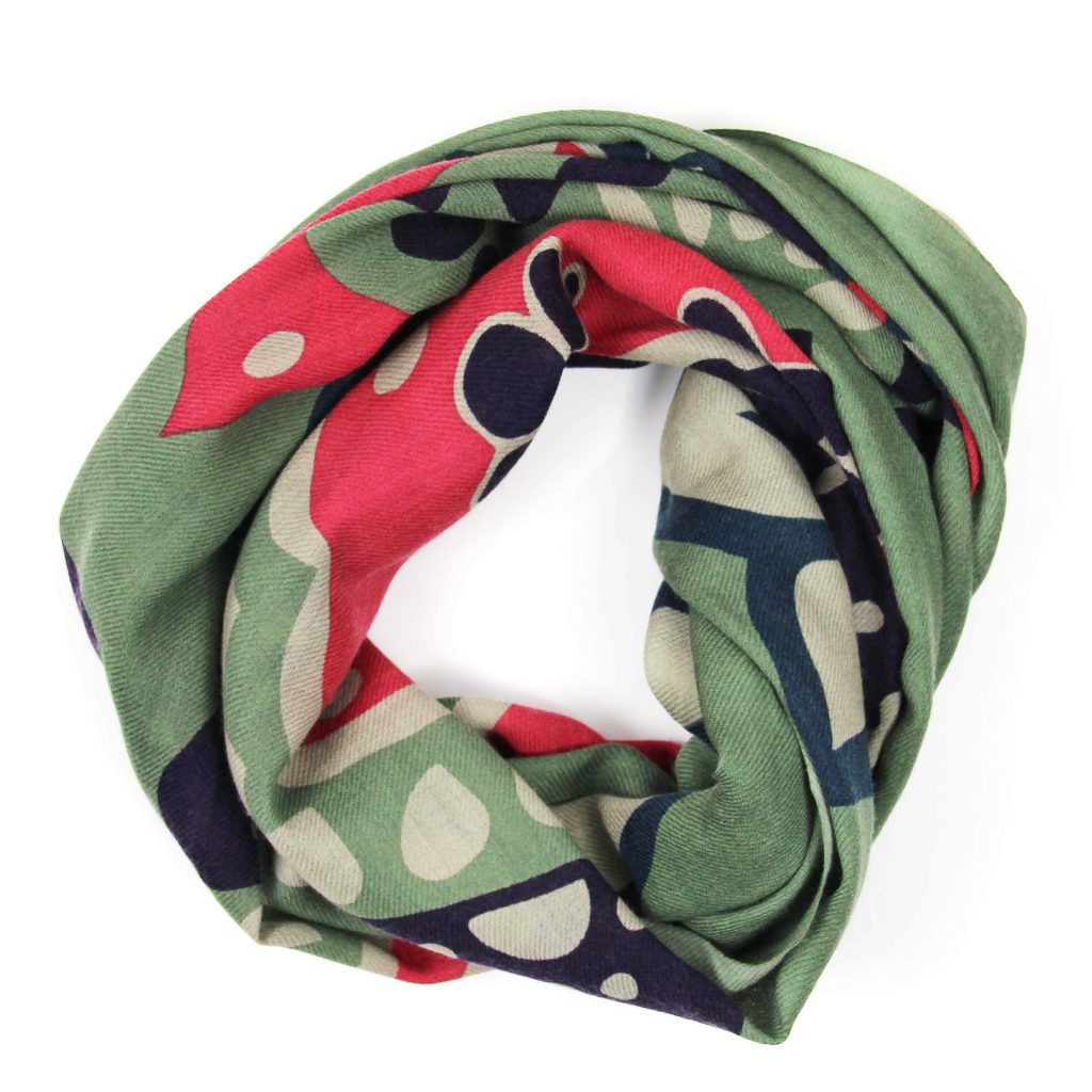 Wool Scarf Goya Kaki - Image 2