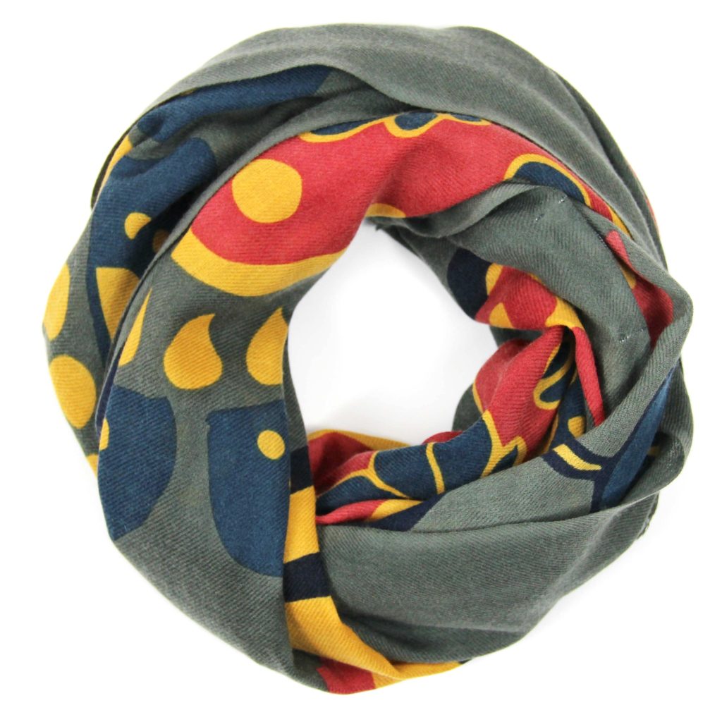 Wool Scarf Goya Vert Green