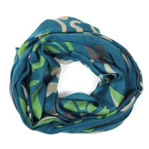 Echarpe Laine Indira Bleu