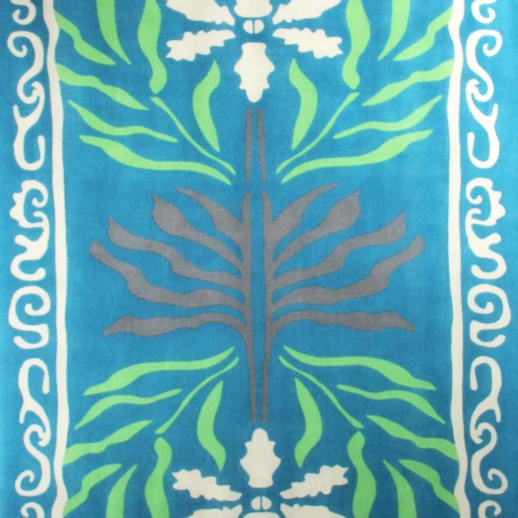 Wool Scarf Indira Blue Bleu - Image 2