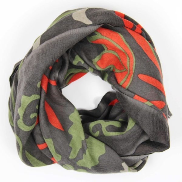 Wool Scarf Indira Gris Grey