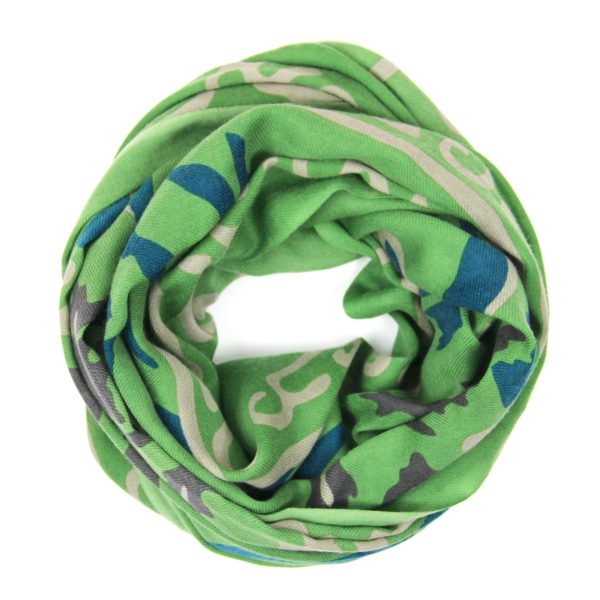 Wool Scarf Indira Vert Green