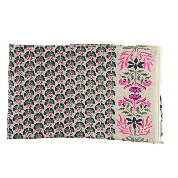 Echarpe Laine Marigold Beige – Image 2