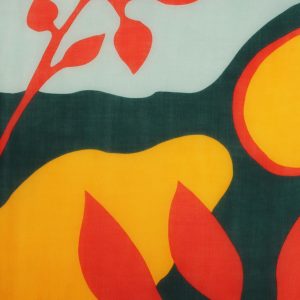 Echarpe Laine Palme Orange