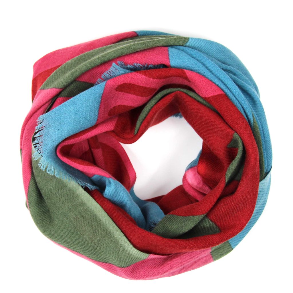 Echarpe Laine Palme Rouge – Image 2