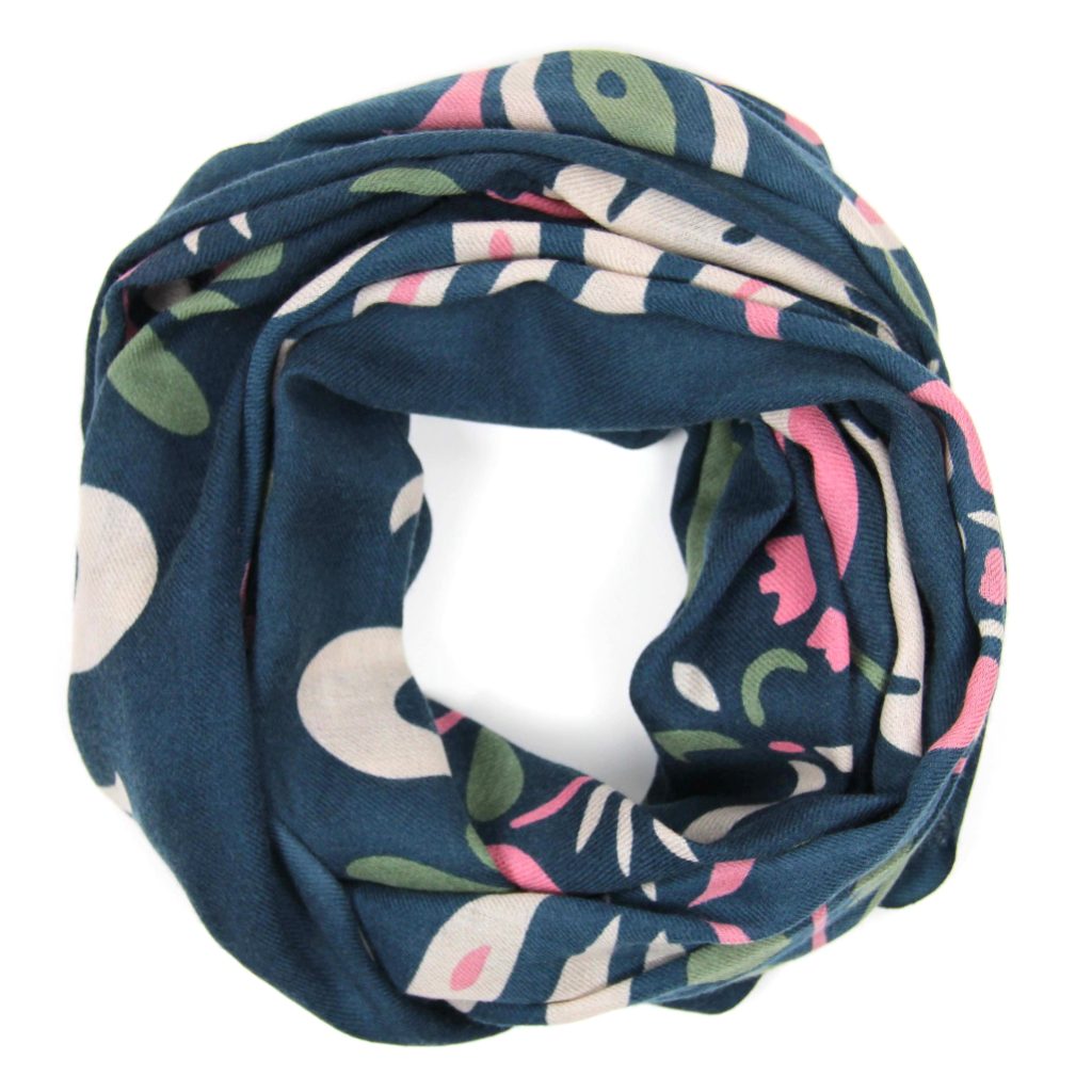 Wool Scarf Yvonna Marine Navy