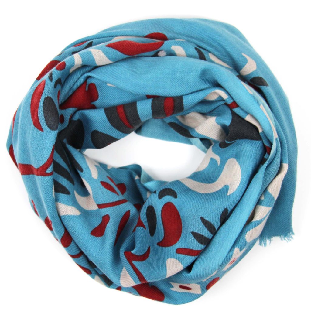 Wool Scarf Yvonna Turquoise